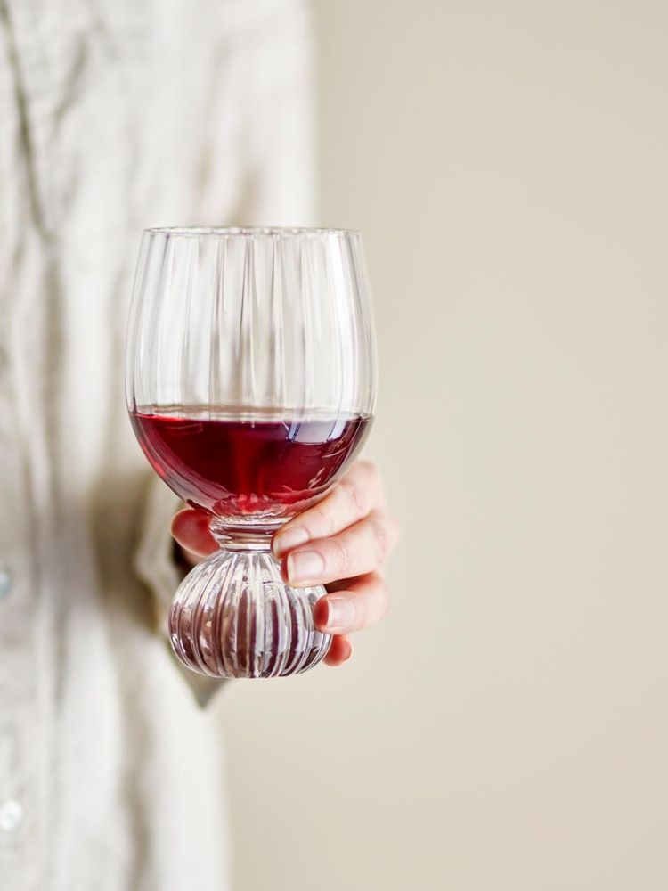 Glass - Taurin Wine Glass, Clear, Glass - BLOOMINGVILLE