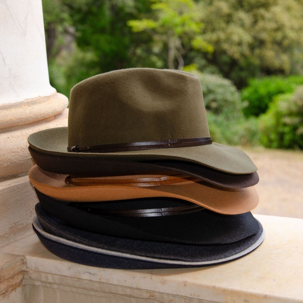 Chapeaux - CHAPEAU FEUTRE lien cuir - TRAVAUX EN COURS...
