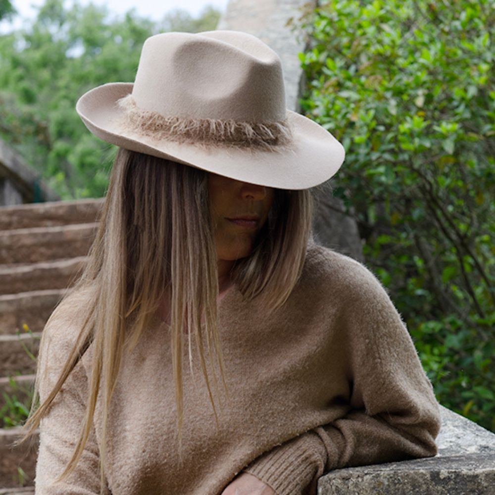 Chapeaux - CHAPEAU FEUTRE ruban mohair - TRAVAUX EN COURS...