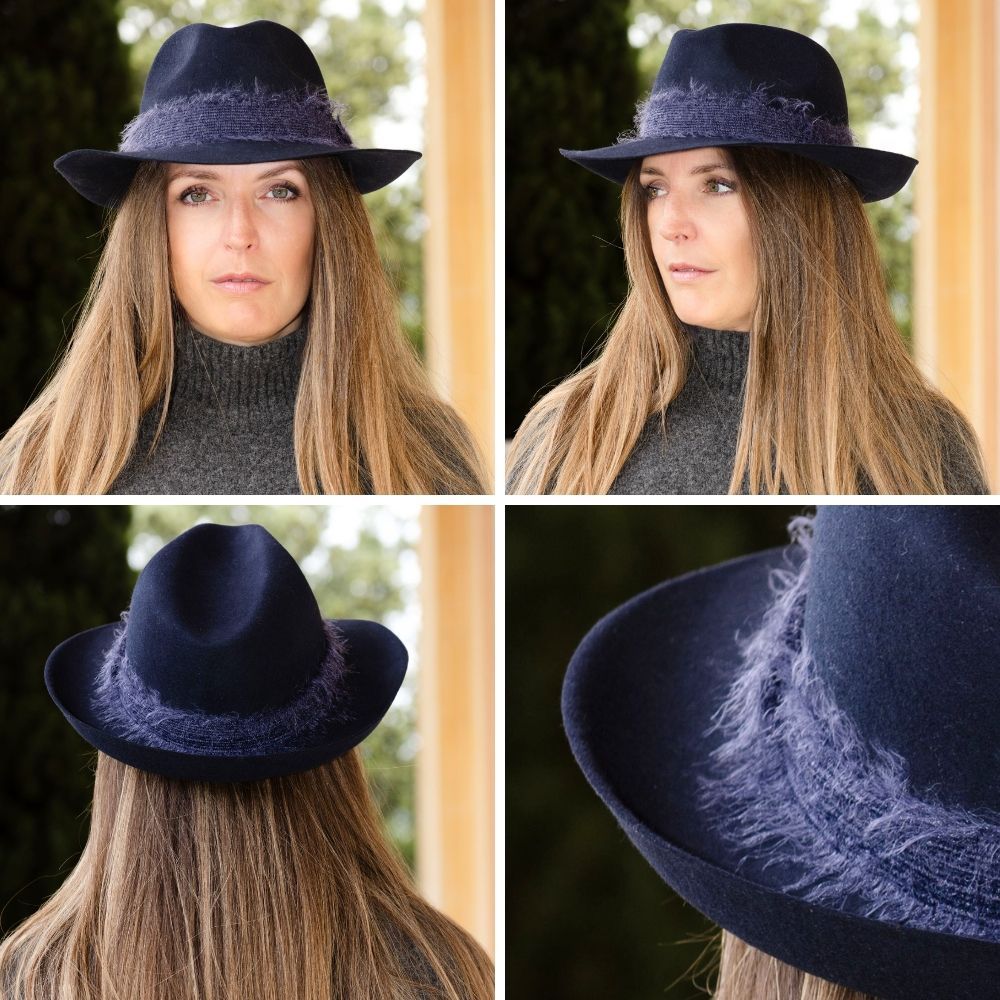 Chapeaux - CHAPEAU FEUTRE ruban mohair - TRAVAUX EN COURS...