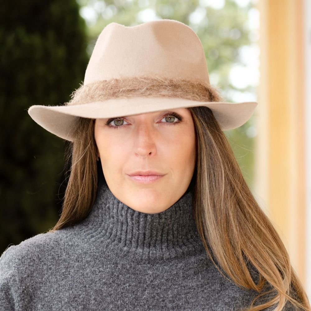 Chapeaux - CHAPEAU FEUTRE ruban mohair - TRAVAUX EN COURS...