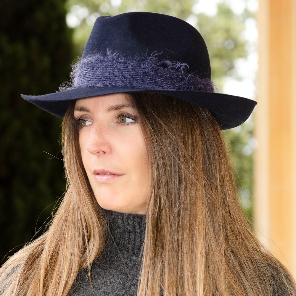 Chapeaux - CHAPEAU FEUTRE ruban mohair - TRAVAUX EN COURS...