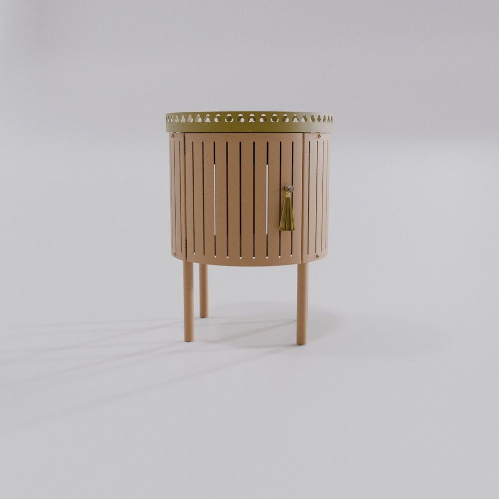 Night tables - LOUIS TRUC bedside table - MAISON BENOÎT MALTIER