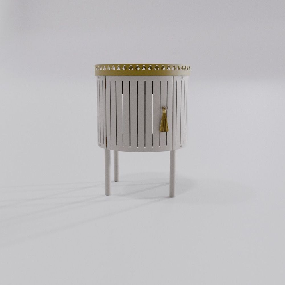 Night tables - LOUIS TRUC bedside table - MAISON BENOÎT MALTIER