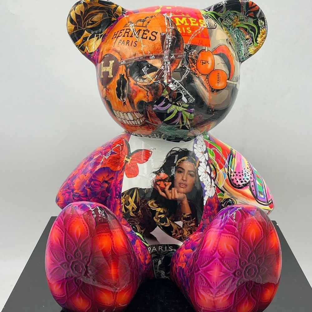 Objets de décoration - Nounours en résine Hermes - NAOR