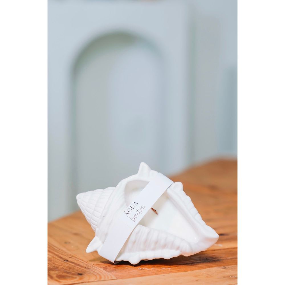 Decorative objects - Marisco monoi shell candle - AGUA BENTA