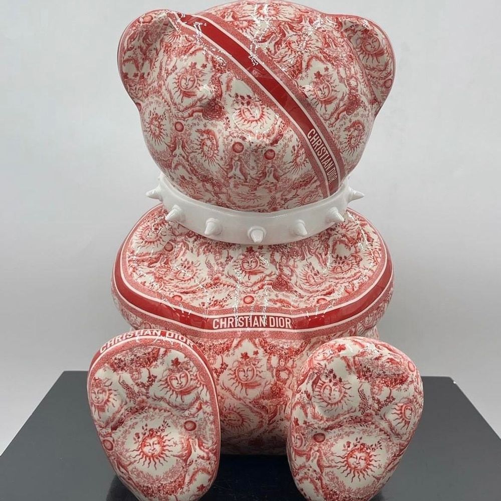 Objets de décoration - Ours en résine toile de jouy - NAOR