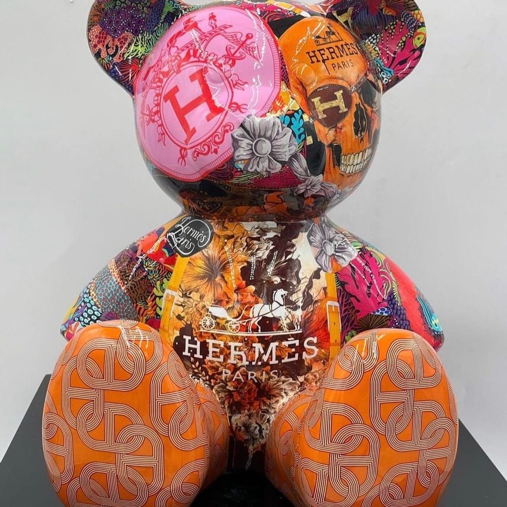 Decorative objects - Hermes Flower Resin Teddy Bears - NAOR