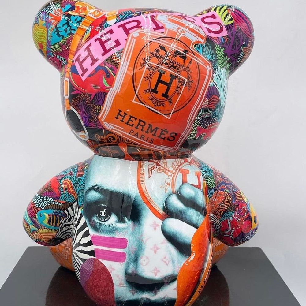 Decorative objects - Hermes Flower Resin Teddy Bears - NAOR