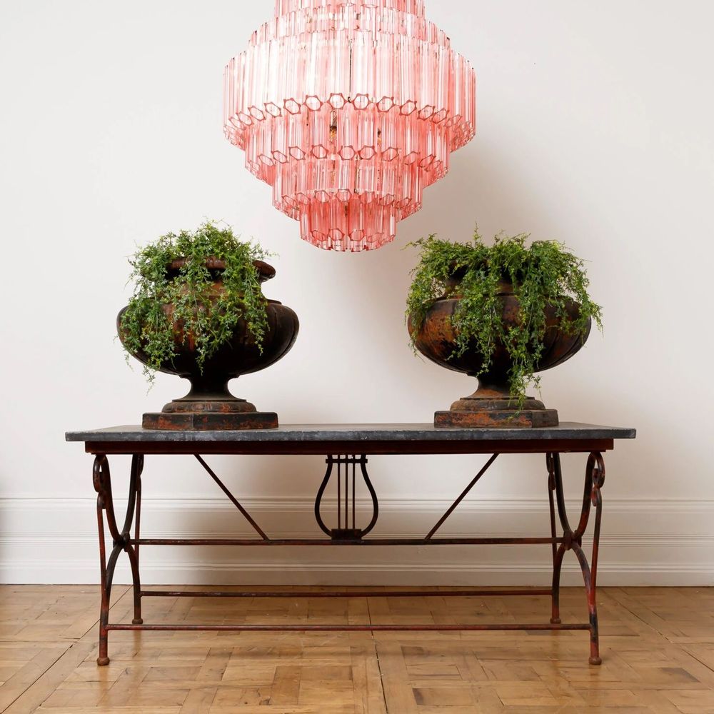 Ceiling lights - Pink Grande Palermo Chandelier - PURE WHITE LINES EUROPE