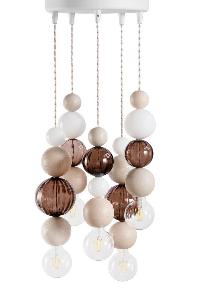Plafonniers - QUU Chandelier Maxi L Beige - QUU DESIGN
