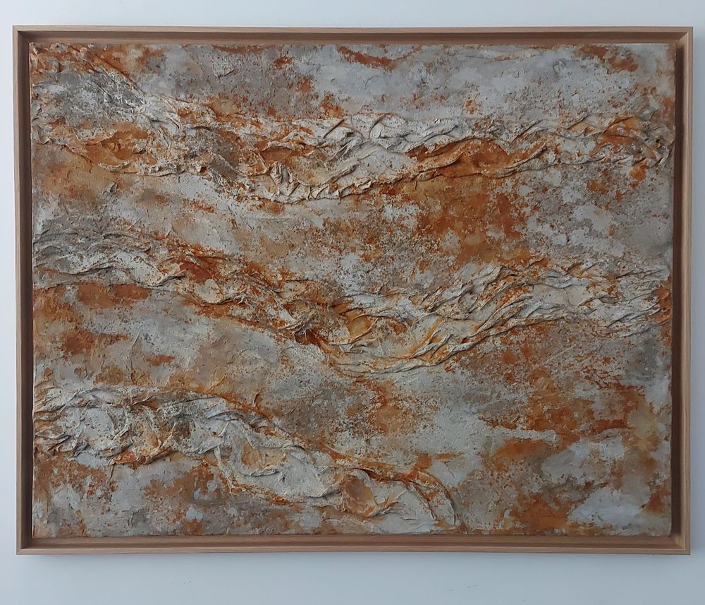 Paintings - Table 'Braids' based on stone powder - ANTICARTSTONE