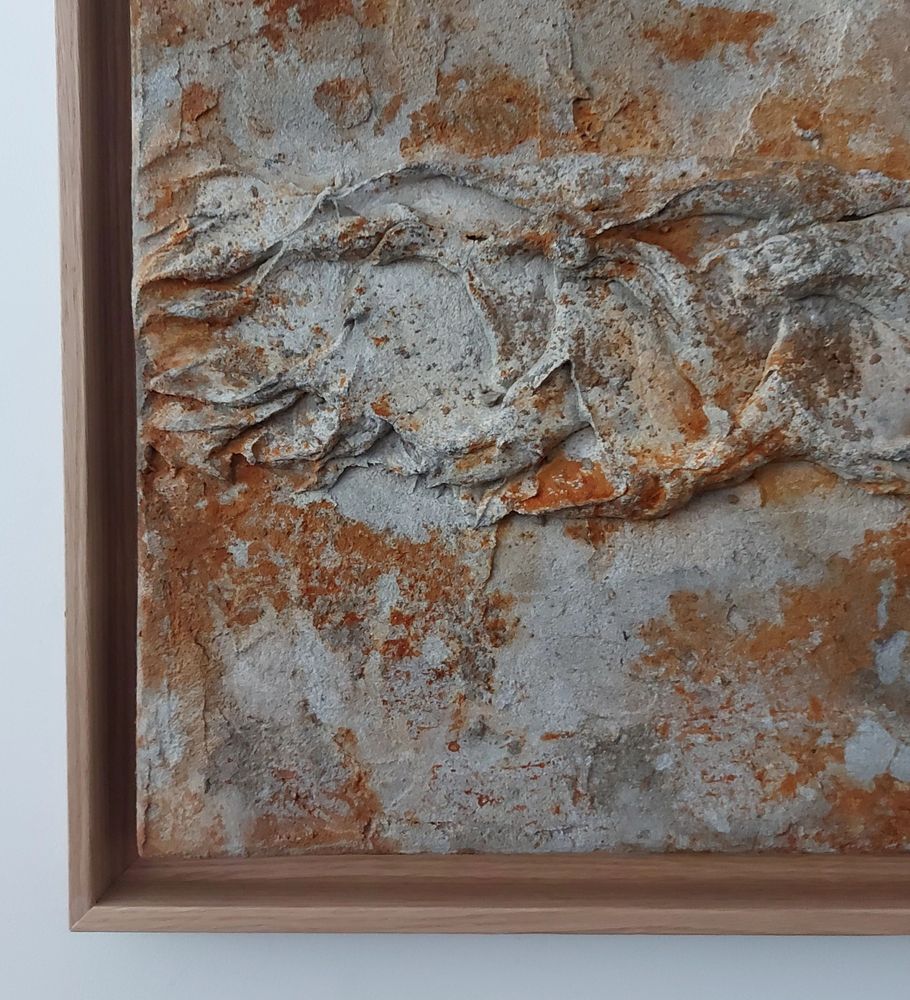 Paintings - Table 'Braids' based on stone powder - ANTICARTSTONE