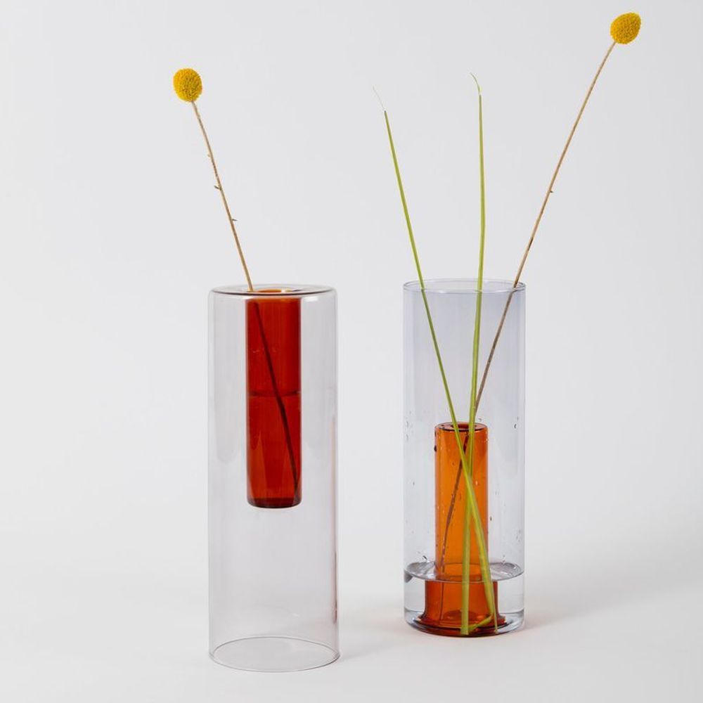 Vases - Grand vase en verre réversible - BLOCK DESIGN