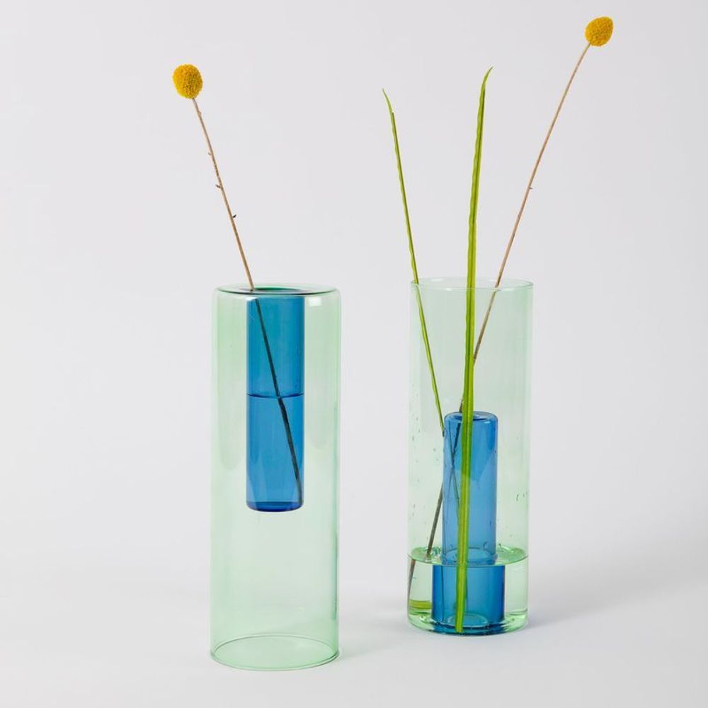 Vases - Grand vase en verre réversible - BLOCK DESIGN