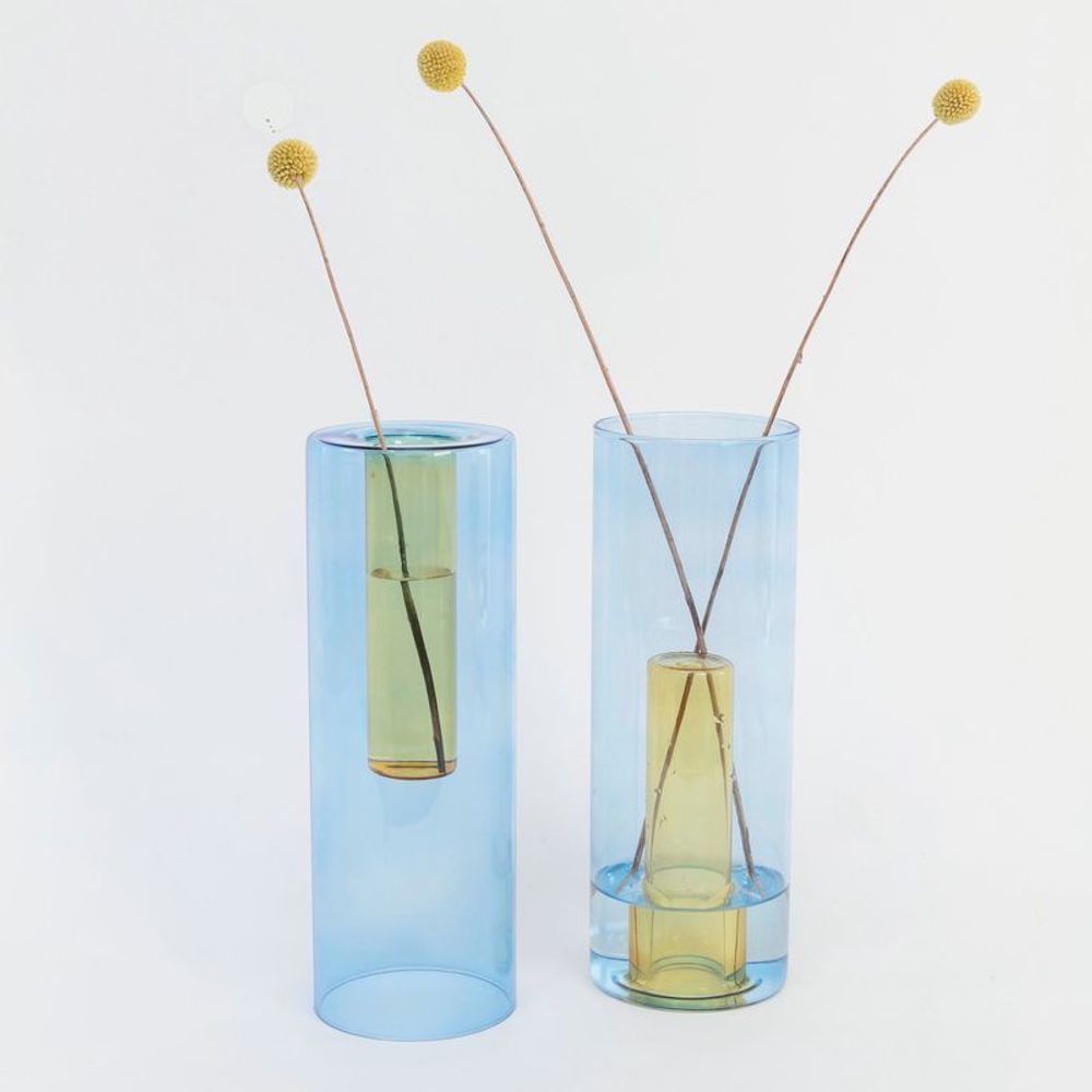 Vases - Grand vase en verre réversible - BLOCK DESIGN