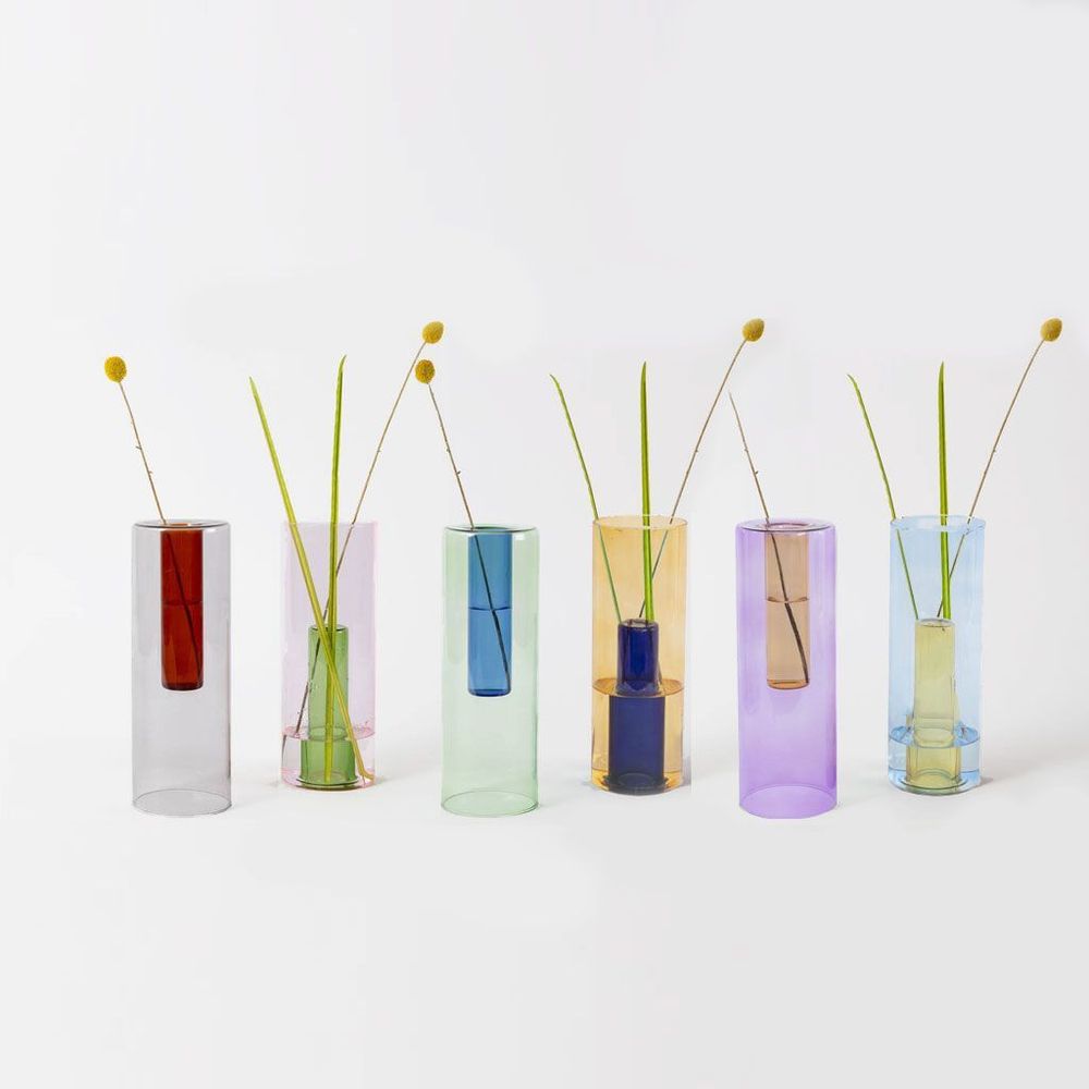 Vases - Grand vase en verre réversible - BLOCK DESIGN