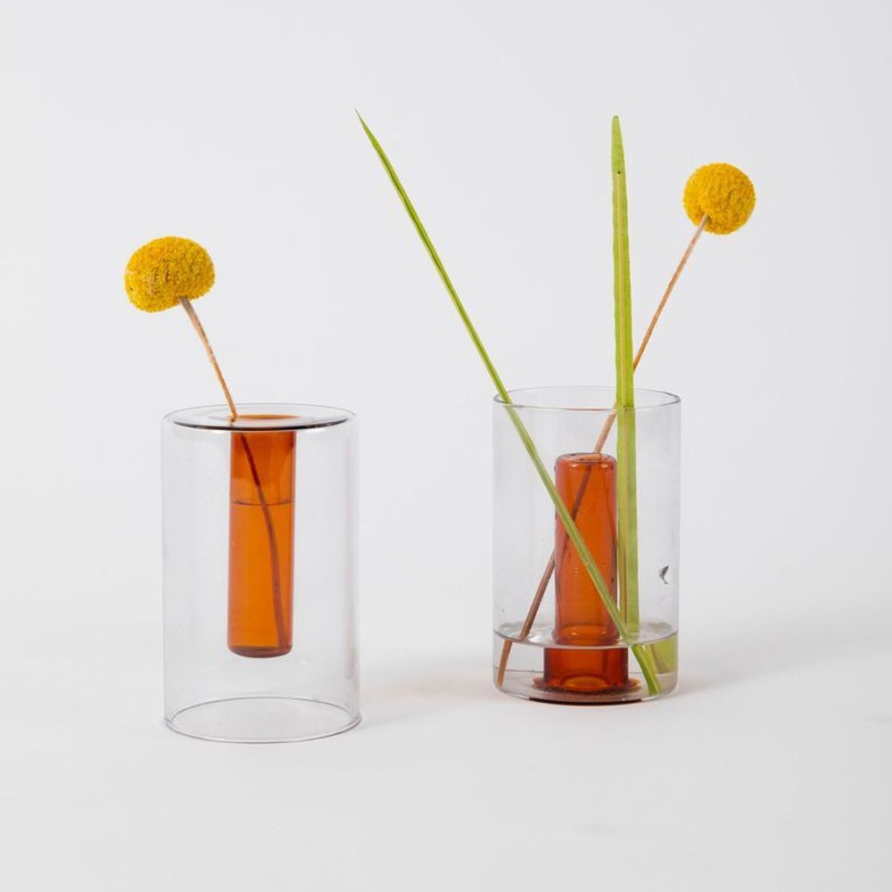 Vases - Petit vase en verre réversible - BLOCK DESIGN