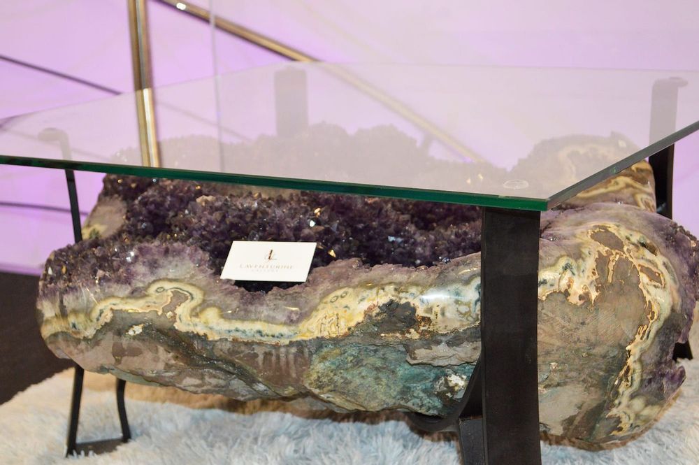 Coffee tables - The amethyst coffee table: Furniture & Decorative object - LAVENTURINE GALLERY