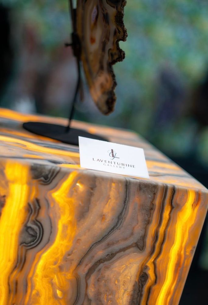 Table lamps - The Aragonite lamp: Lighting & Decorative object unique handmade piece - LAVENTURINE GALLERY