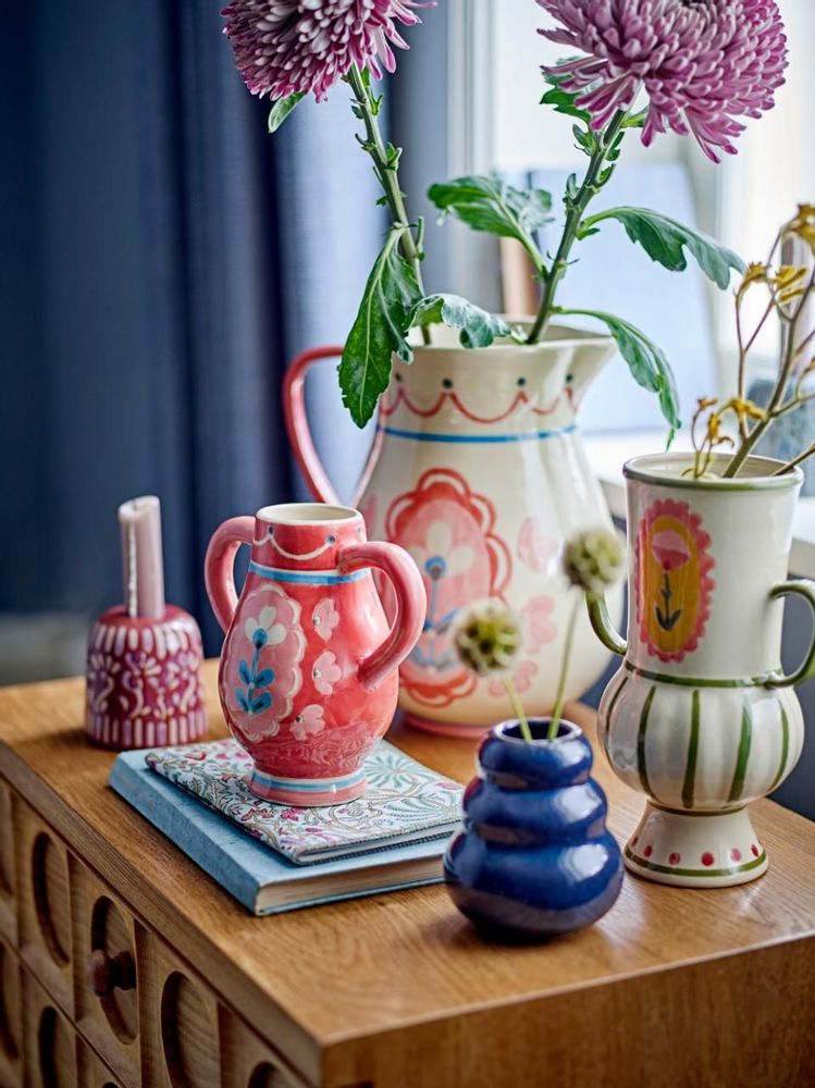 Vases - Odina Vase, Green, Stoneware - BLOOMINGVILLE