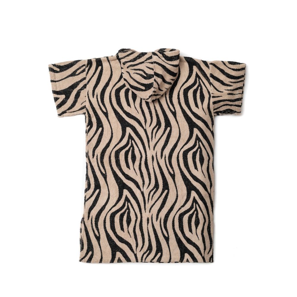 Serviettes de bain - Poncho de plage Premium BIO - Zèbre - ATELIER DUNE