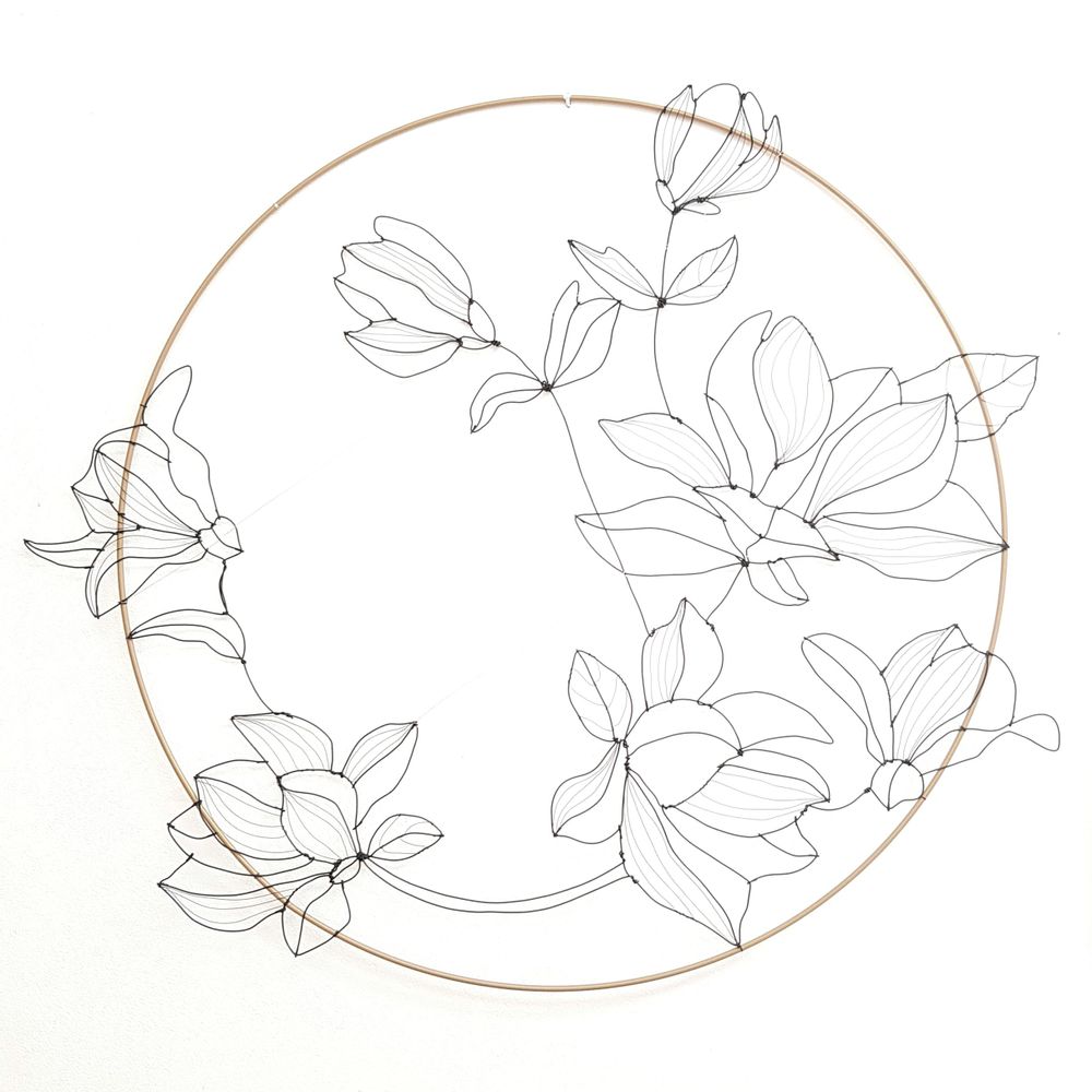 Autres décorations murales - DECORATION MURALE - MAGNOLIA 80 CM-- - O'FIL DES RÊVERIES DE NANA