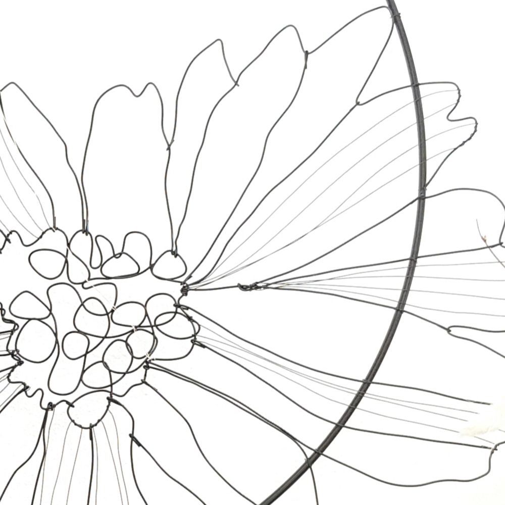 Floral decoration - WALL DECORATION - MARGUERITE 40 CM - O'FIL DES RÊVERIES DE NANA