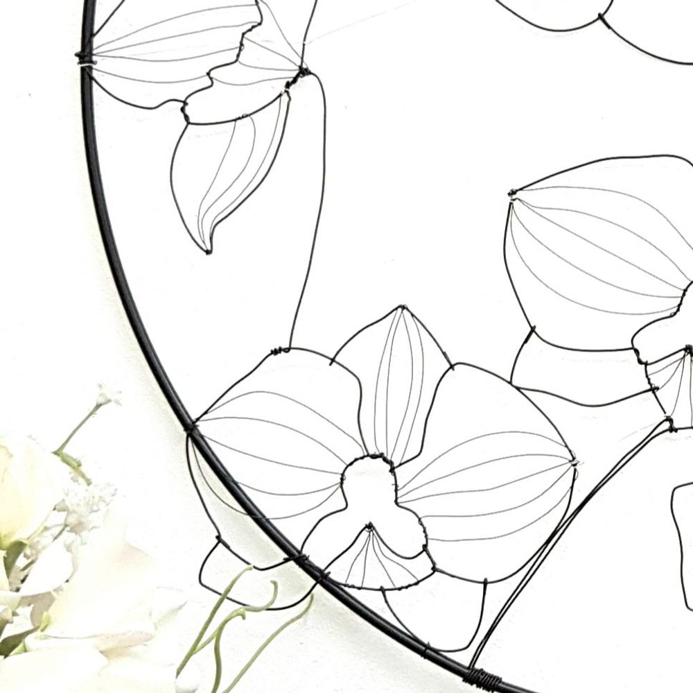 Paintings - WALL DECORATION - ORCHIDEE 40 CM - O'FIL DES RÊVERIES DE NANA