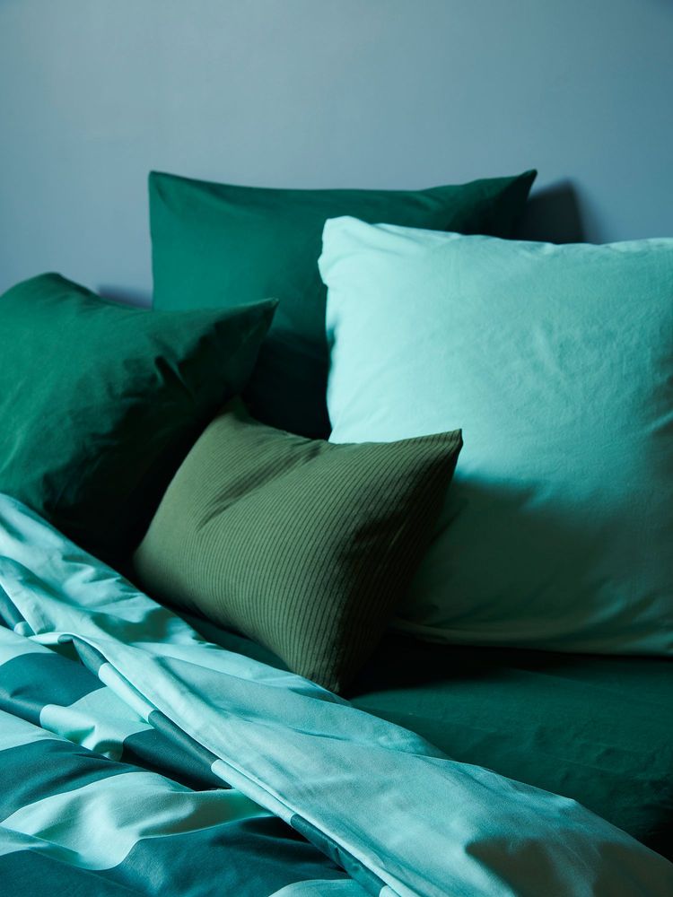 Linge de lit - Linge de lit à motifs en percale de coton bio - LA CERISE SUR LE GÂTEAU