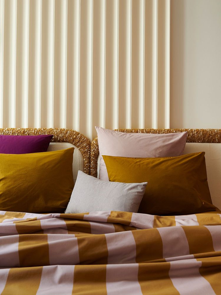 Linge de lit - Linge de lit à motifs en percale de coton bio - LA CERISE SUR LE GÂTEAU