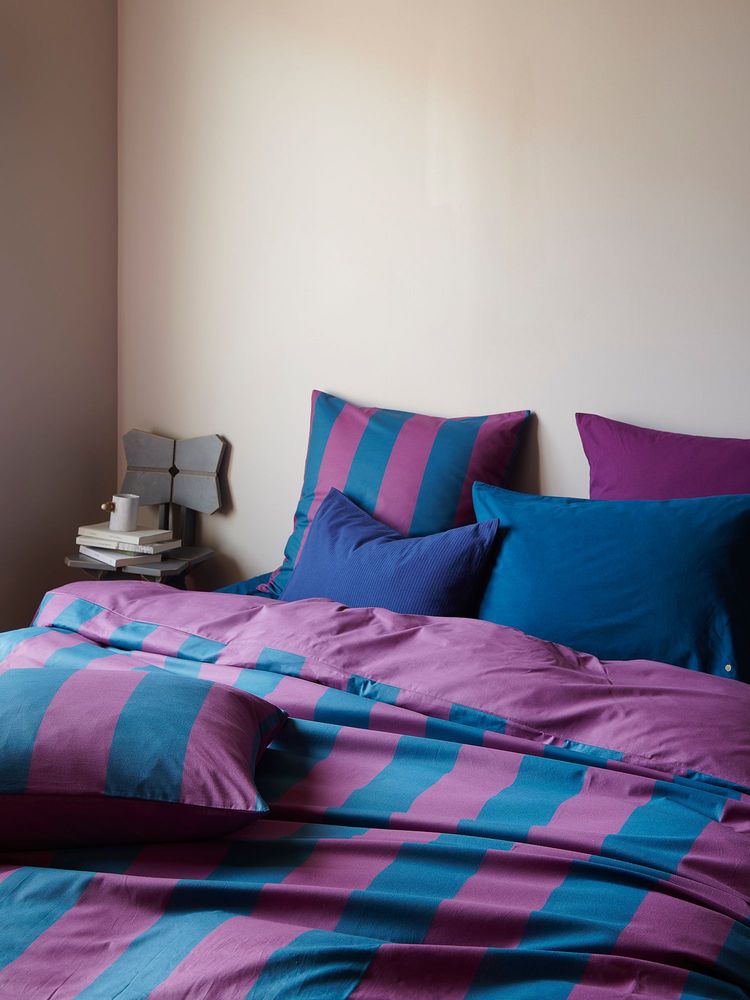Linge de lit - Linge de lit à motifs en percale de coton bio - LA CERISE SUR LE GÂTEAU