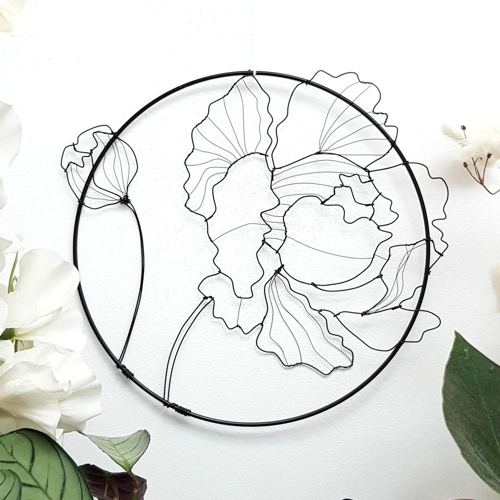 Other wall decoration - WALL DECORATION - PIVOINE 20 CM - O'FIL DES RÊVERIES DE NANA