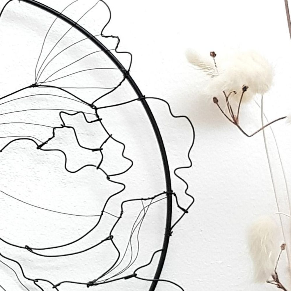 Other wall decoration - WALL DECORATION - PIVOINE 20 CM - O'FIL DES RÊVERIES DE NANA
