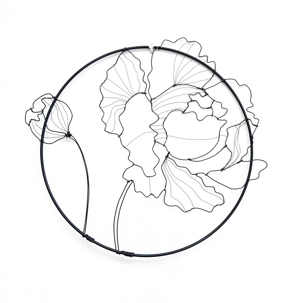 Other wall decoration - WALL DECORATION - PIVOINE 20 CM - O'FIL DES RÊVERIES DE NANA
