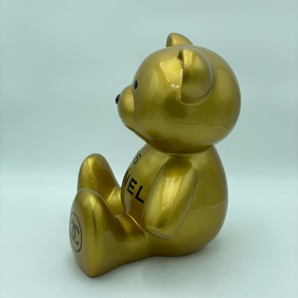 Decorative objects - Chanel gold resin teddy bear - NAOR