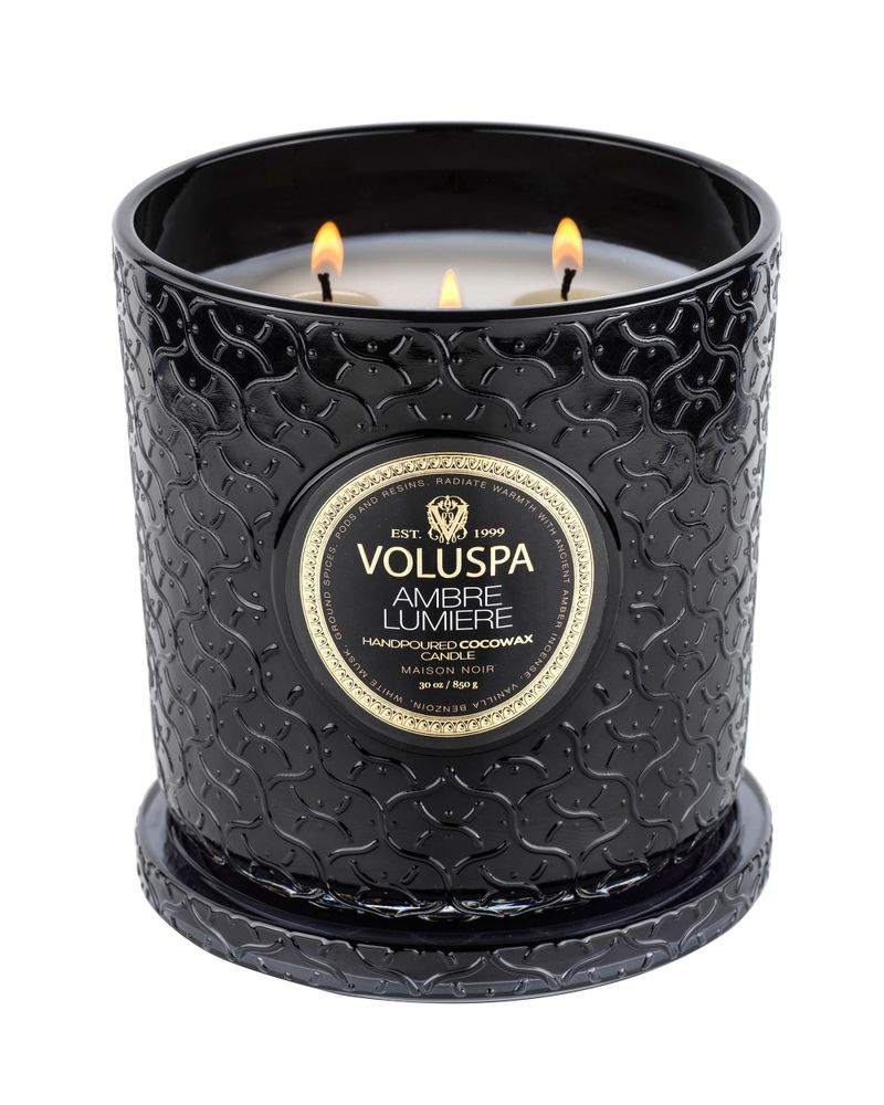 Bougies - Ambre Lumiere Boxed Luxe - VOLUSPA