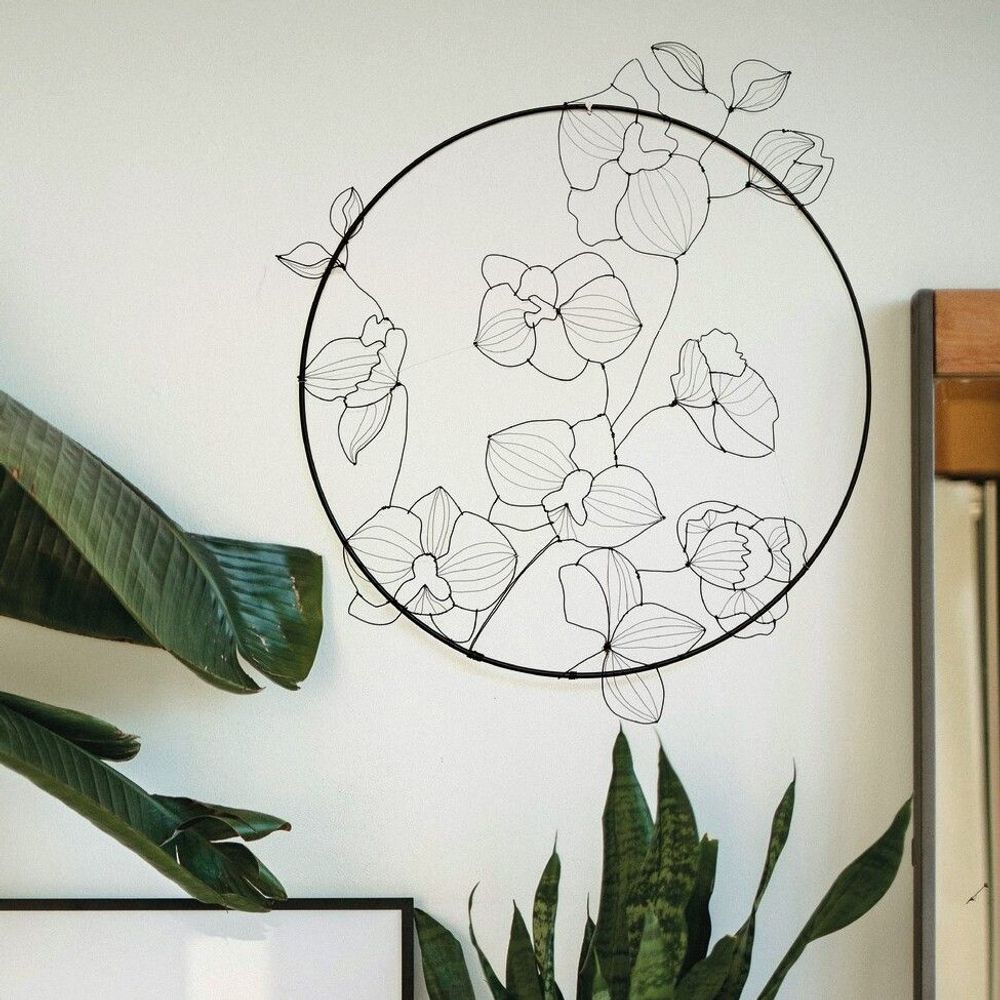 Paintings - WALL DECORATION - ORCHIDEE 40 CM - O'FIL DES RÊVERIES DE NANA