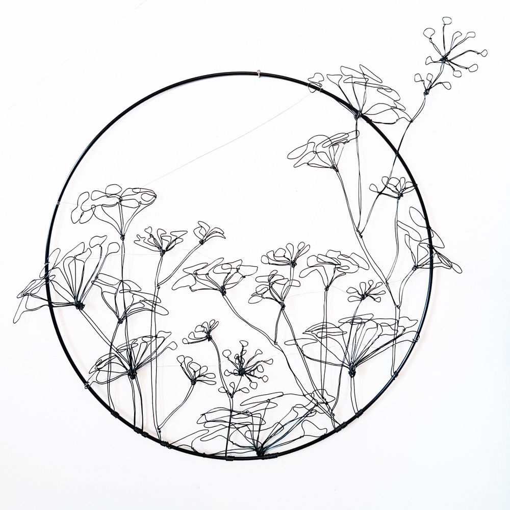 Floral decoration - WALL DECORATION - BERCE 55 CM - O'FIL DES RÊVERIES DE NANA