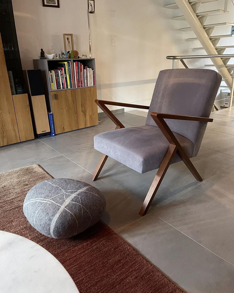 Assises pour bureau - Meuble pouf ottoman en laine "Peace" - KATSU STONES