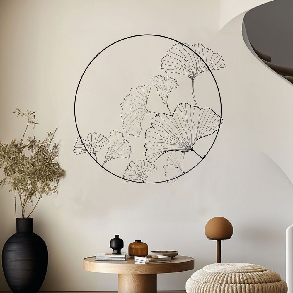 Objets personnalisables - DECORATION MURALE - GINKGO 80 CM - O'FIL DES RÊVERIES DE NANA