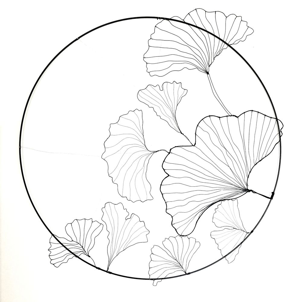 Objets personnalisables - DECORATION MURALE - GINKGO 80 CM - O'FIL DES RÊVERIES DE NANA