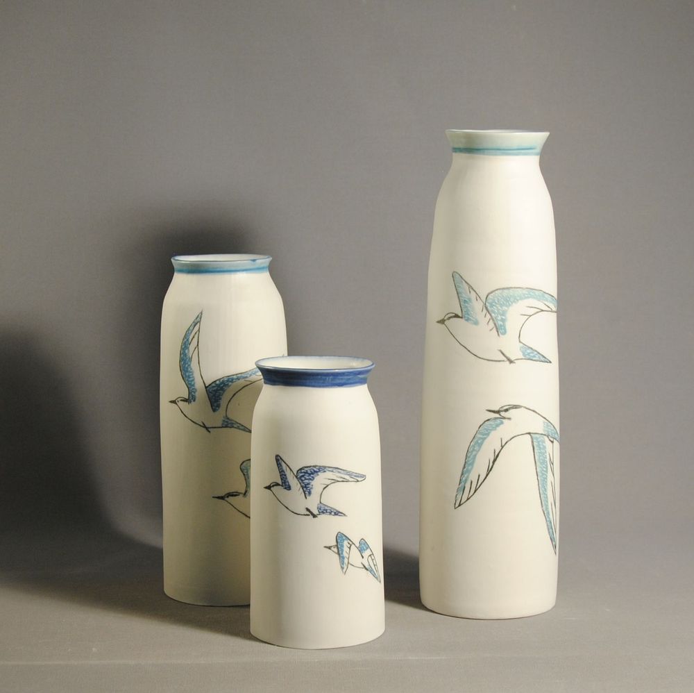 Assiettes de réception - Mouettes - ATELIER TERRES D'ANGELY
