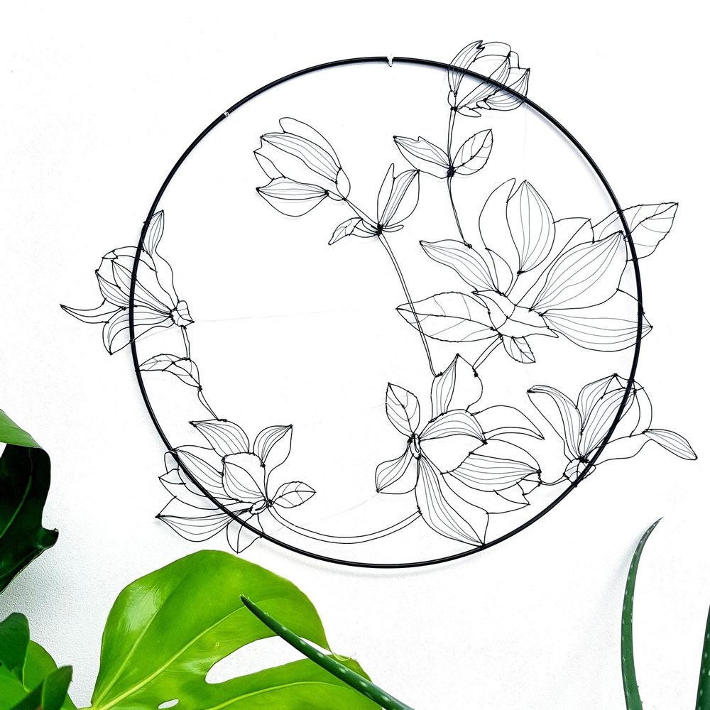 Chambres d'hôtels - DECORATION MURALE - MAGNOLIA 55 CM---- - O'FIL DES RÊVERIES DE NANA