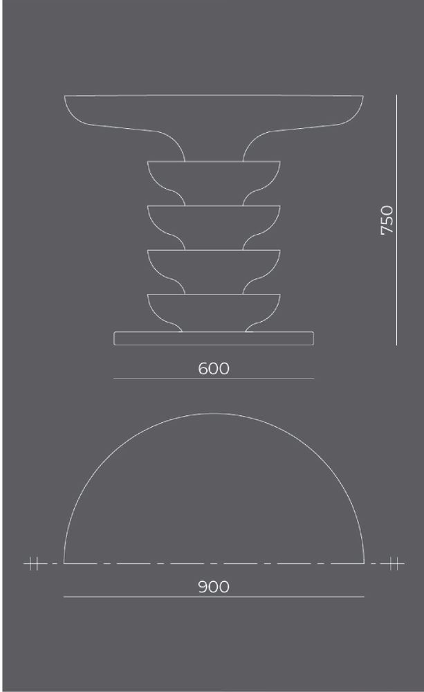 Coffee tables - Ondulation table All natural stone - PIMAR ITALIAN LIMESTONE SPECIALIST