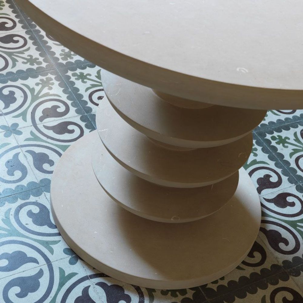 Coffee tables - Ondulation table All natural stone - PIMAR ITALIAN LIMESTONE SPECIALIST