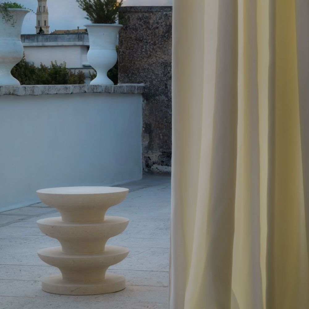 Design objects - Ondulation Stool - PIMAR ITALIAN LIMESTONE SPECIALIST