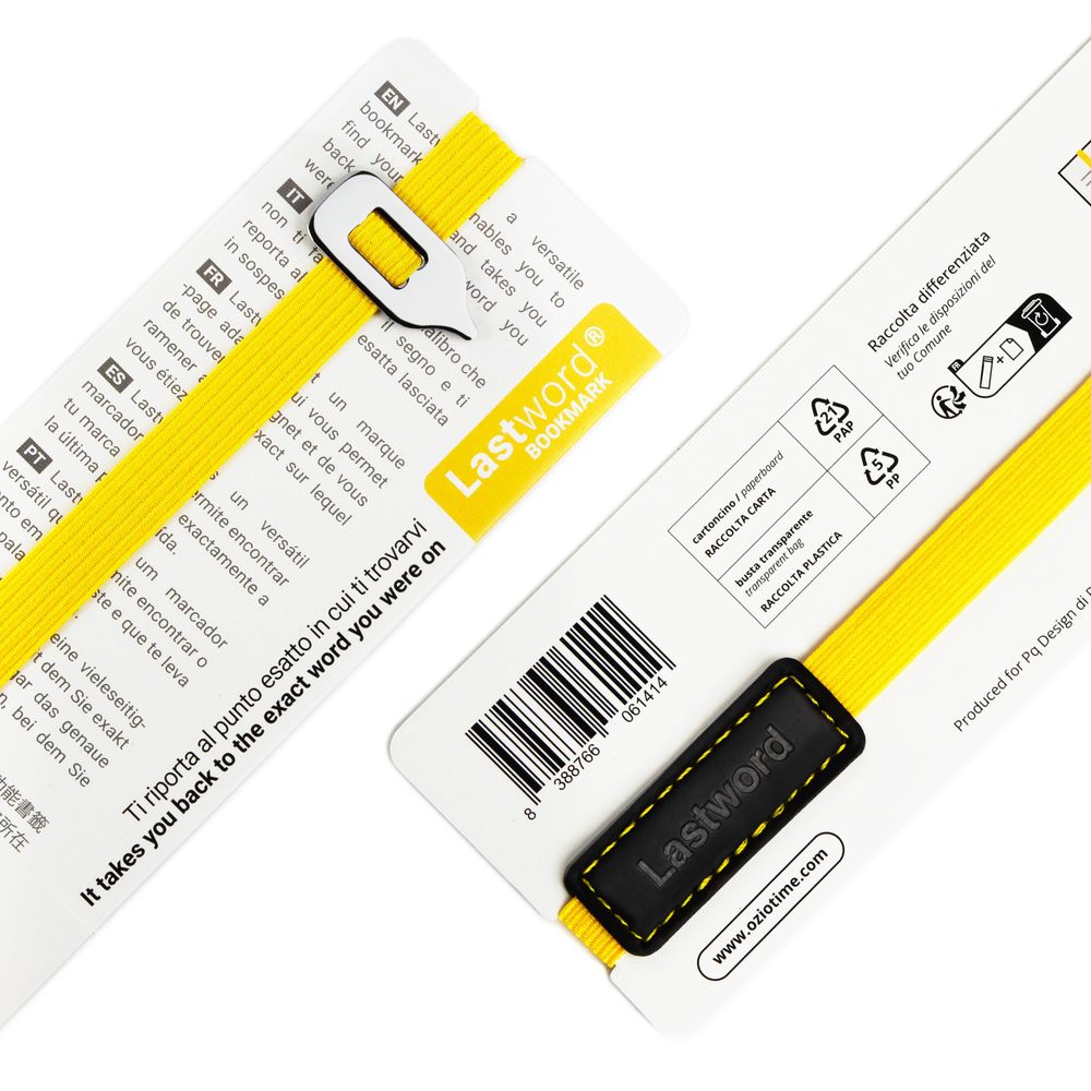 Papeterie - Marque-page, Lastword - Jaune - OZIO TIME