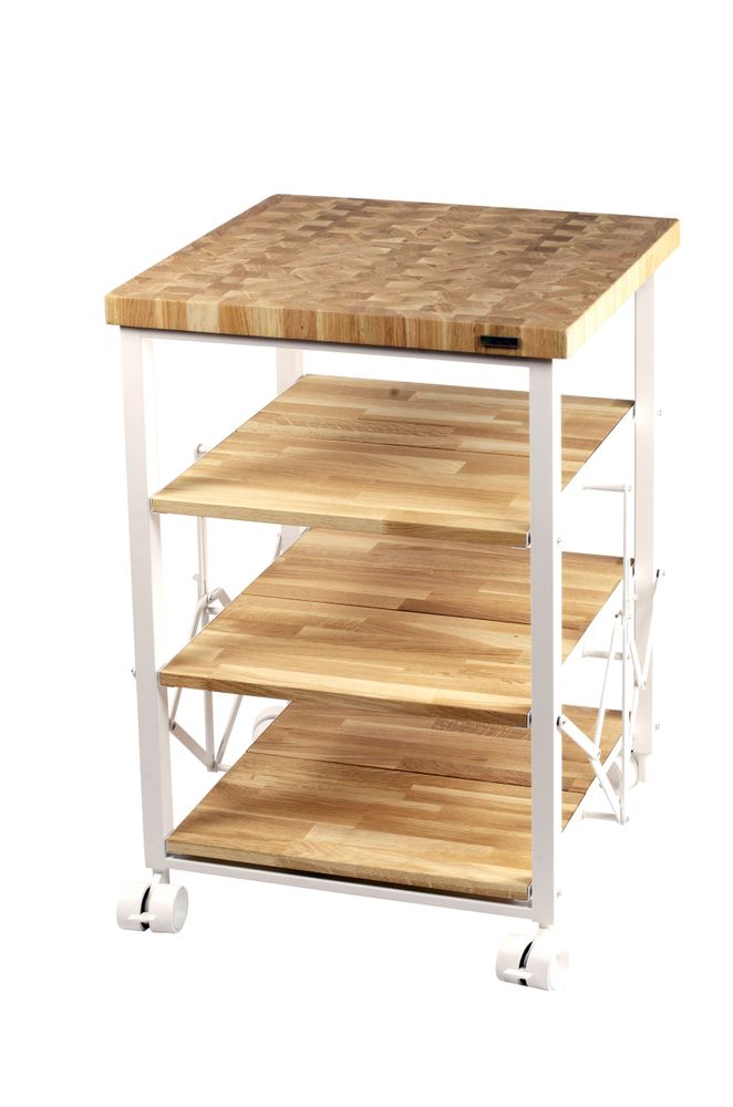 Meubles de cuisines - FOLDY Desserte de cuisine pliable en bois de chêne massif - LEGNOART