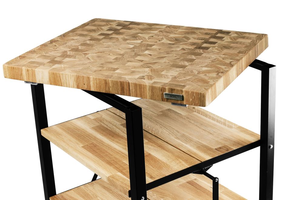 Meubles de cuisines - FOLDY Desserte de cuisine pliable en bois de chêne massif - LEGNOART